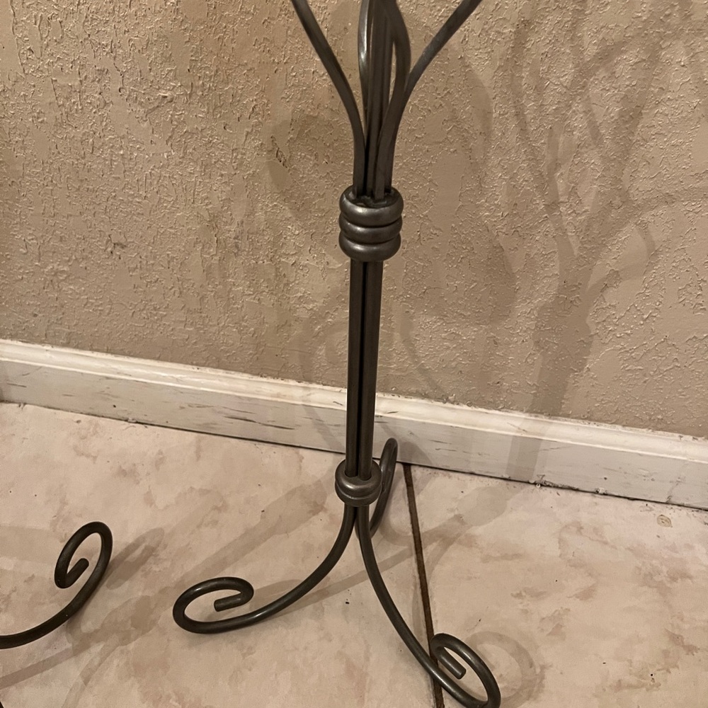 Vintage Partylite Elegant Pewter Pillar Candle Stands - - Picture 3 of 5
